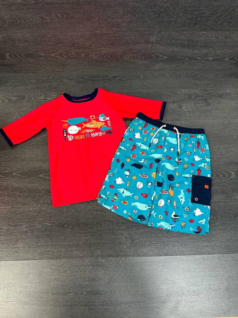 Duo rashguard et maillot - souris mini - 10 et 12ans