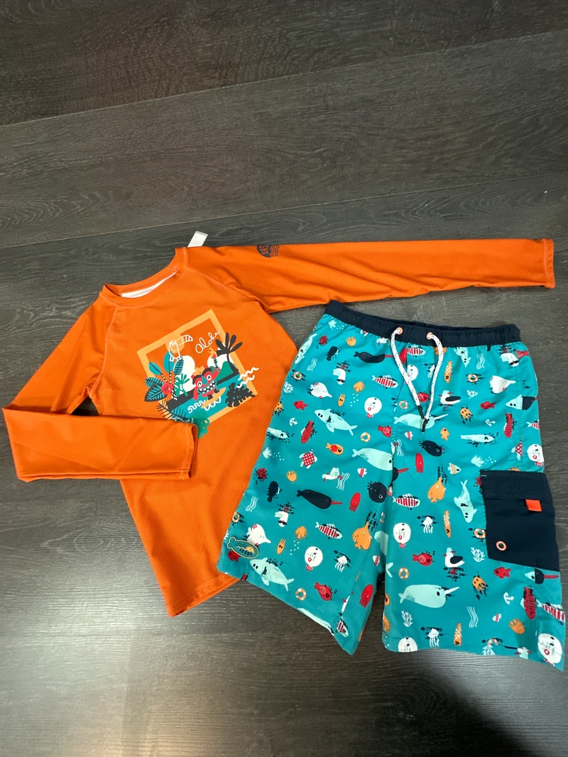 duo rashguard et short maillot 12 ans