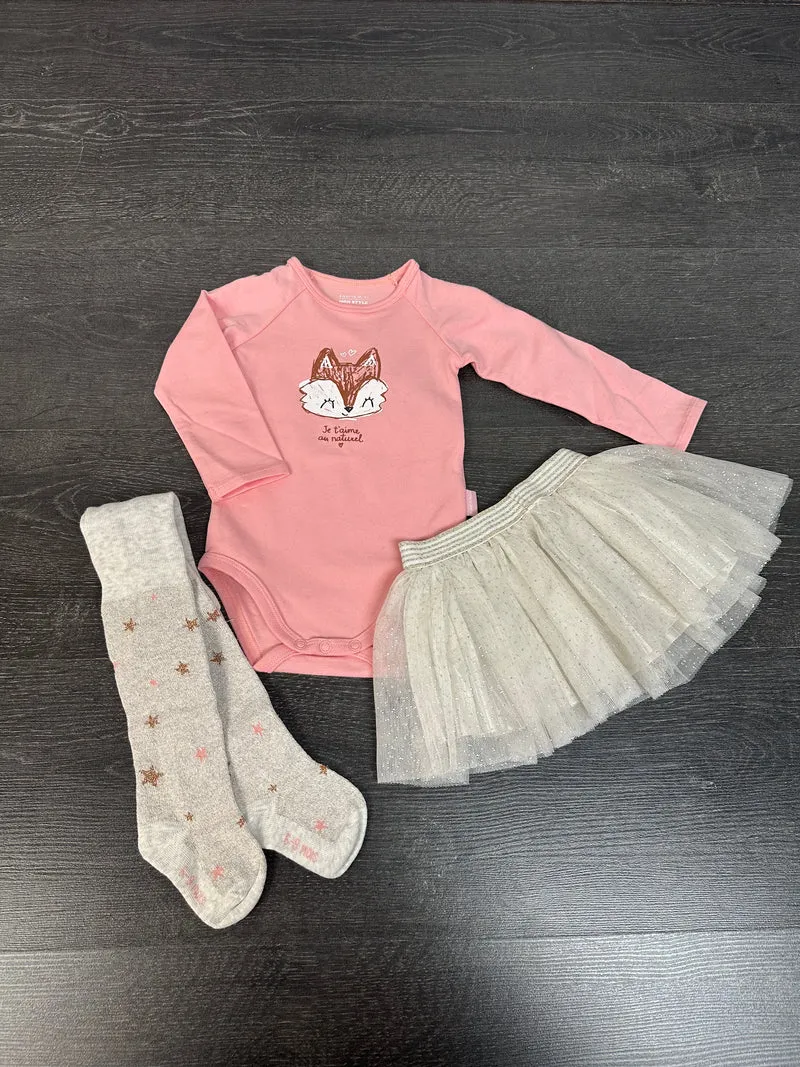 Ensemble bébé fille 6-9 mois souris mini
