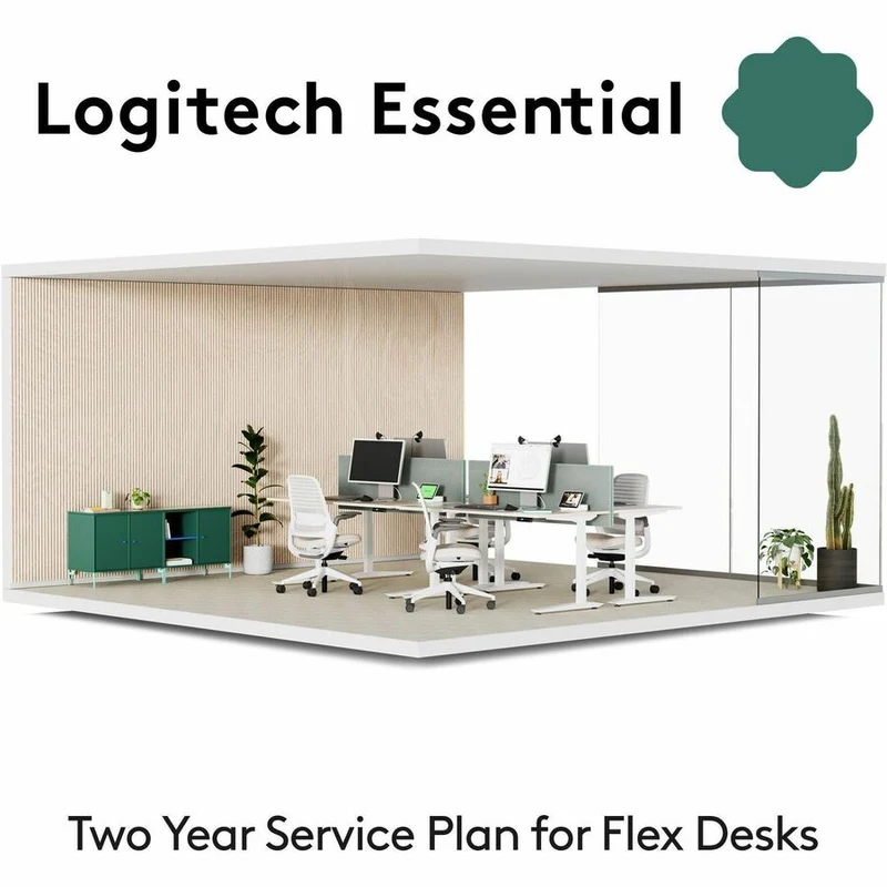 Logitech Essential pour bureaux flexibles - Garantie de 2 ans - Service 994-000401