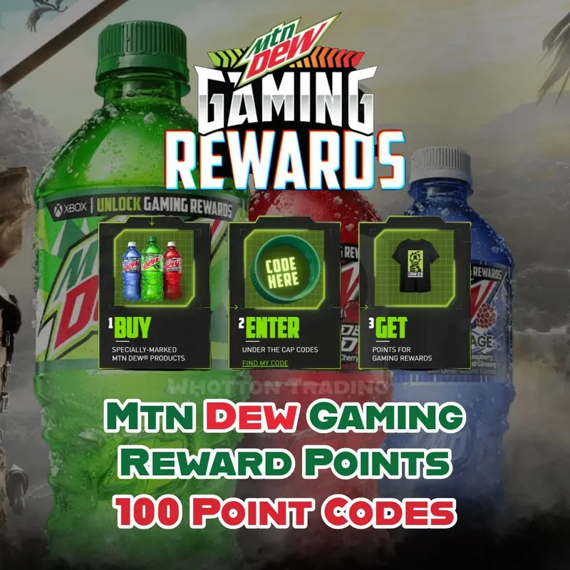 MTN DEW GAMING REWARD 100 POINTS Single Code