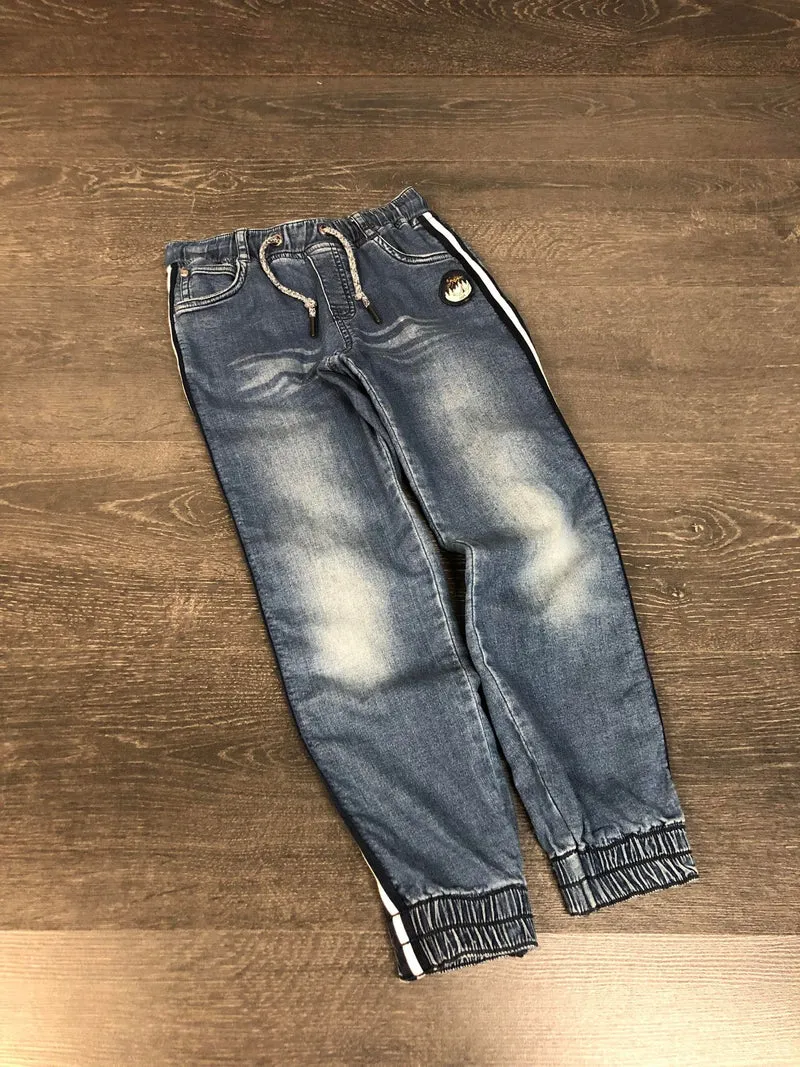 FRIPERIE - Jeans jogger - Souris mini - 7 ans