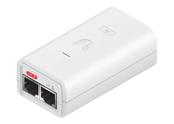 Câbles, connecteurs et adaptateurs Ubiquiti POE-24-12W-G-WH