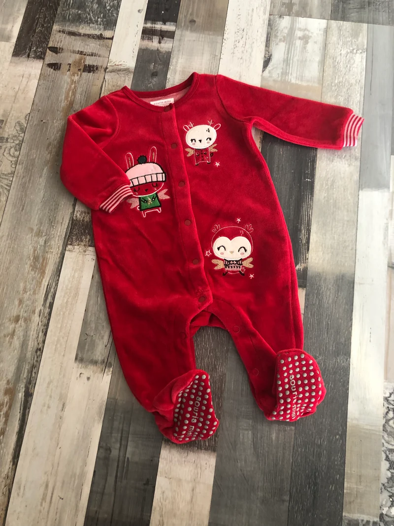 Pyjama velours - souris mini - voir les grandeurs