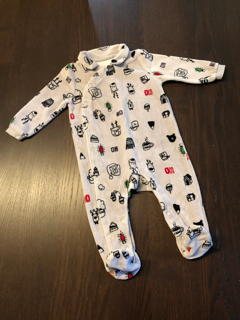 Friperie - pyjama - souris mini - 6-9 mois