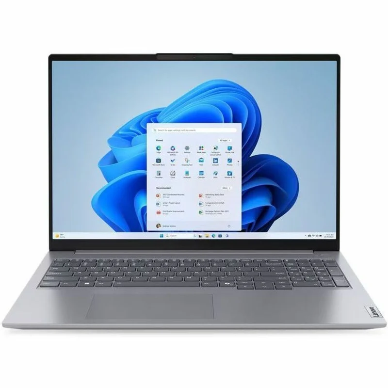 Ordinateur portable Lenovo ThinkBook 16 G7 ARP 21MW0001CA 16" - WUXGA - AMD Ryzen 5 7535HS - 8 Go - SSD 256 Go - Clavier français et anglais - Gris arctique 21MW0001CA