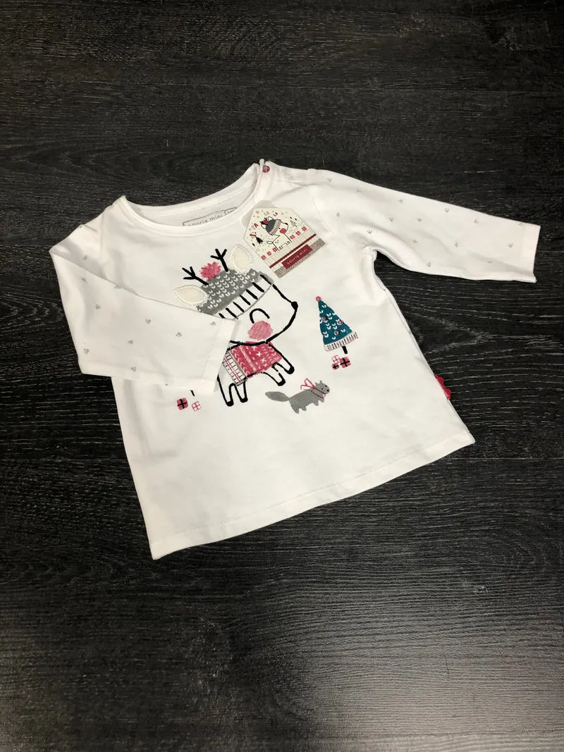 Manches longues - souris mini - 3-6 mois