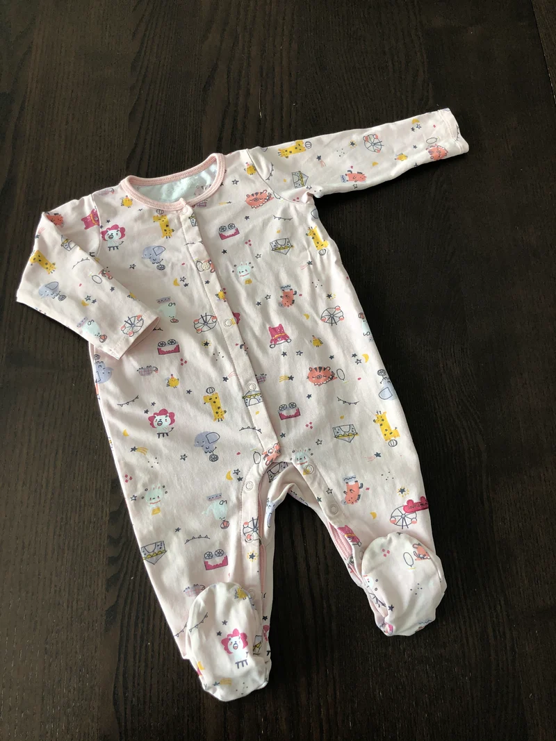 Friperie - pyjama - souris mini - 6-9 mois - reprisé