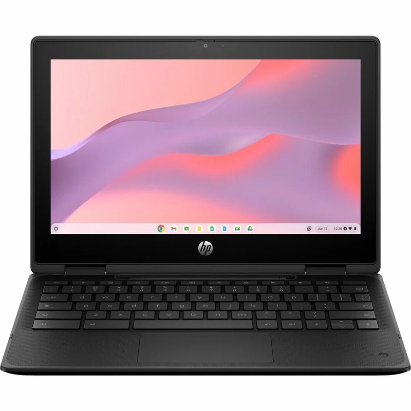 Chromebook convertible 2 en 1 HP Fortis Flip G1m 11.6" (écran tactile) - HD - Octa-core (ARM Cortex A76 + Cortex A55) - 4 Go - 32 Go de mémoire flash - Clavier anglais et français - Noir de jais - Smart Buy B61BJUT#ABL