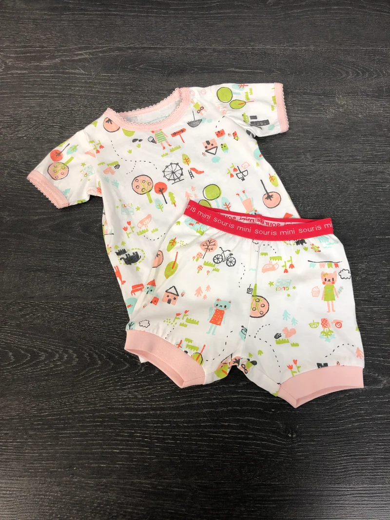 Pyjama court - souris mini - voir les grandeurs