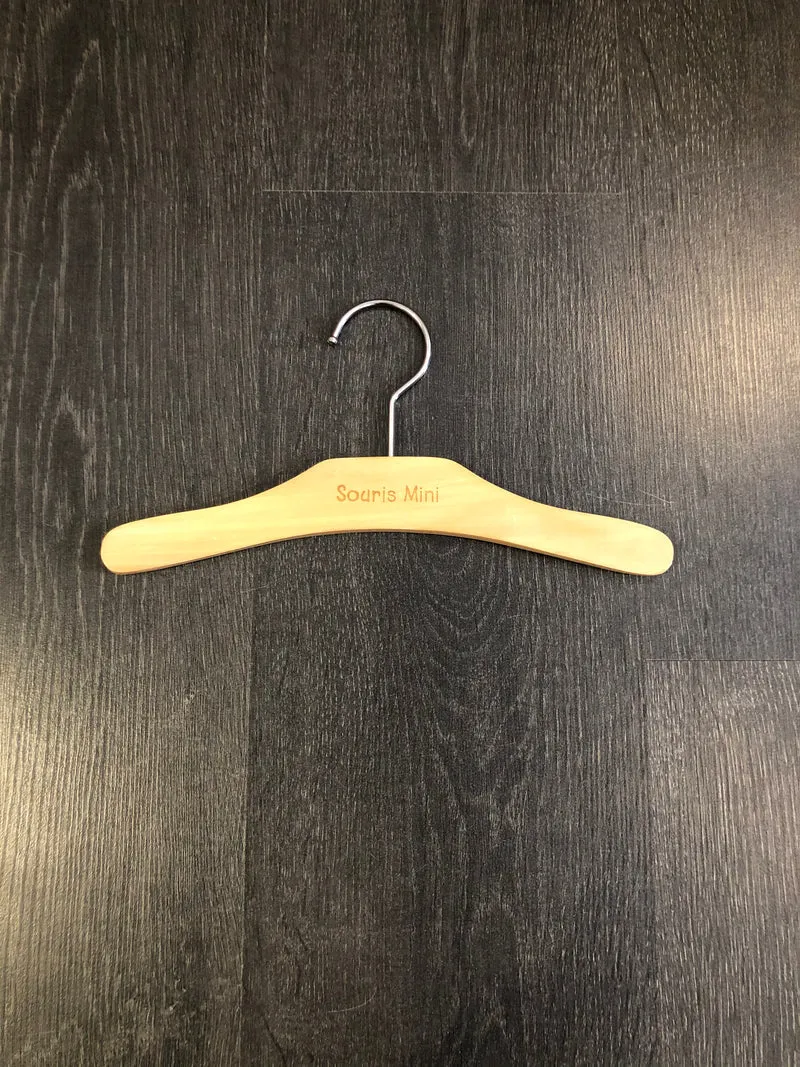 Cintre sans pince - format bebe - modele mince -