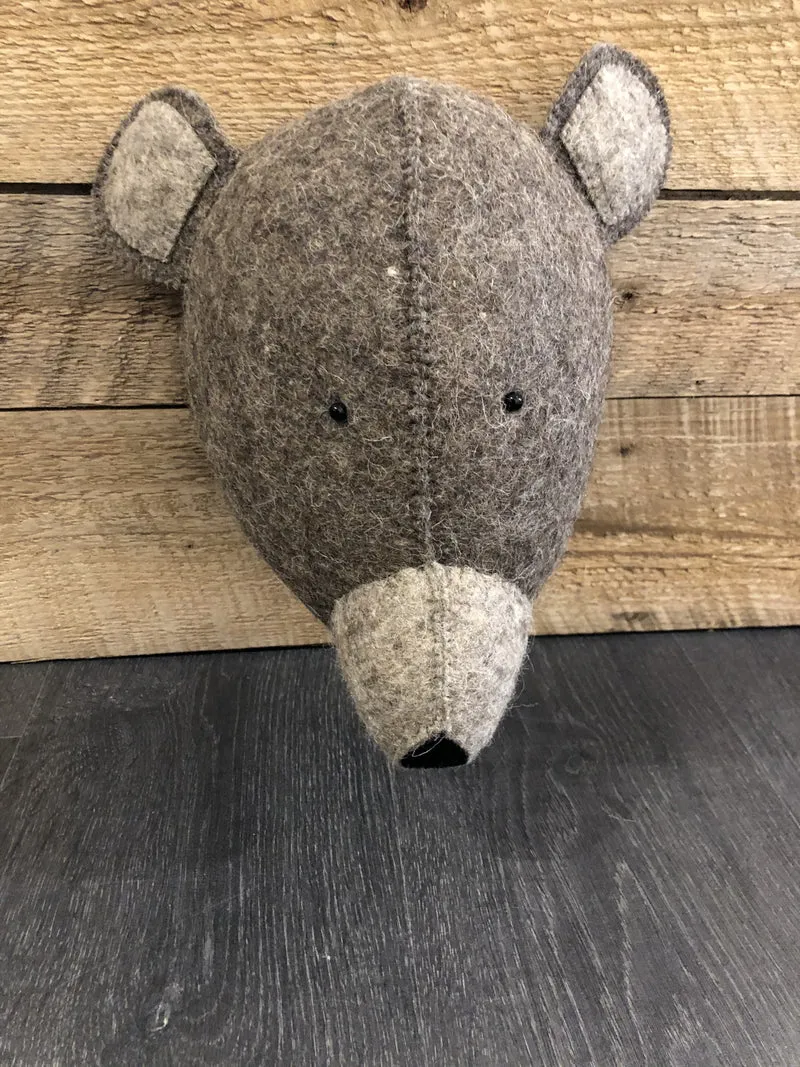 Tête décorative en feutre - souris mini