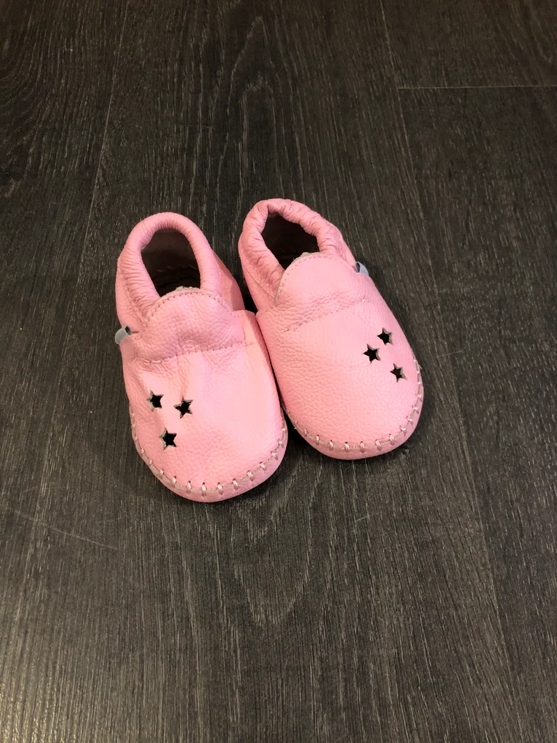 Pantouffles de cuir - souris mini - 9-12 mois