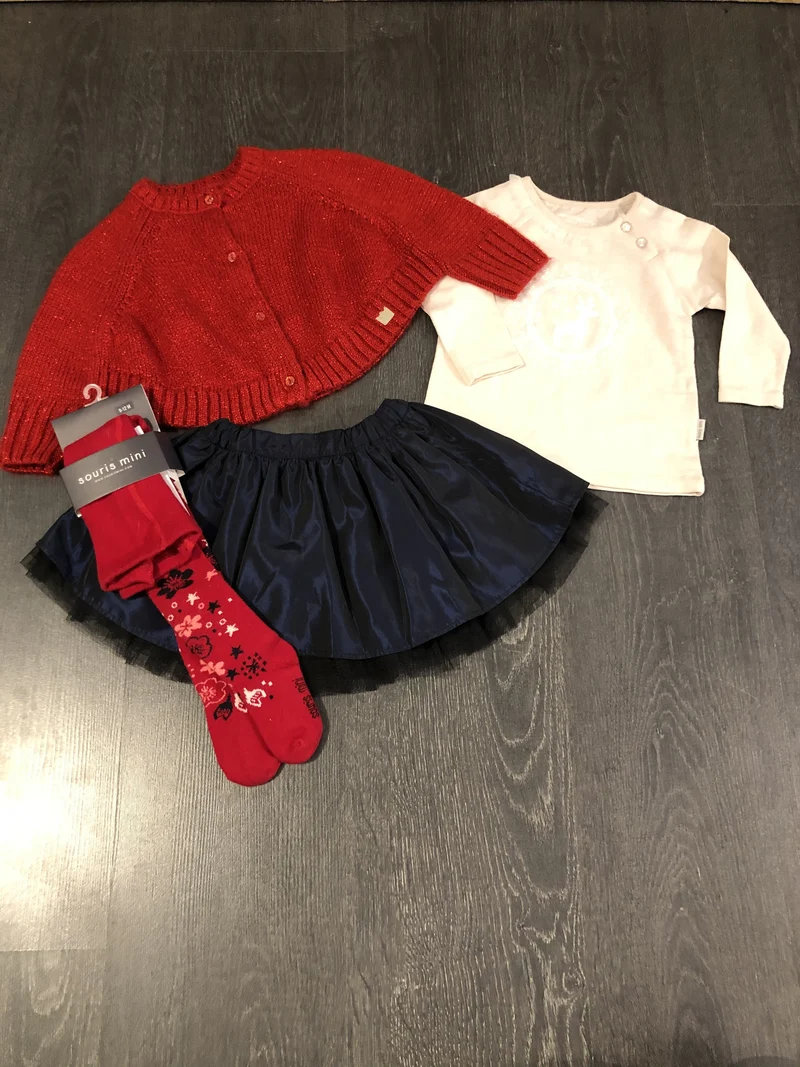 Kit de noel - souris mini - 9-12 mois