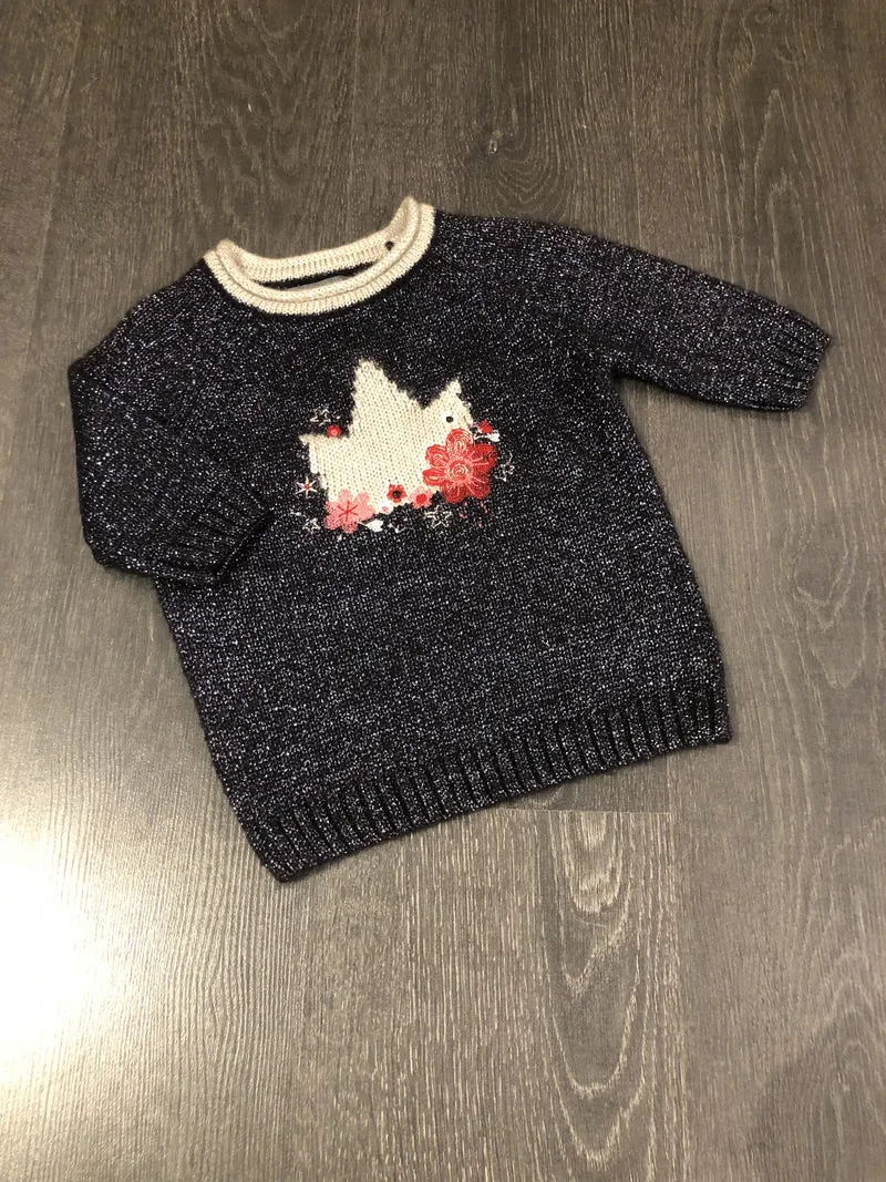 Tunique tricot - souris mini - 6-9 mois