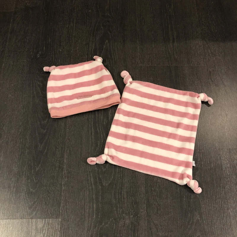Bonnet et mini doudou - Souris mini - 9-12 mois