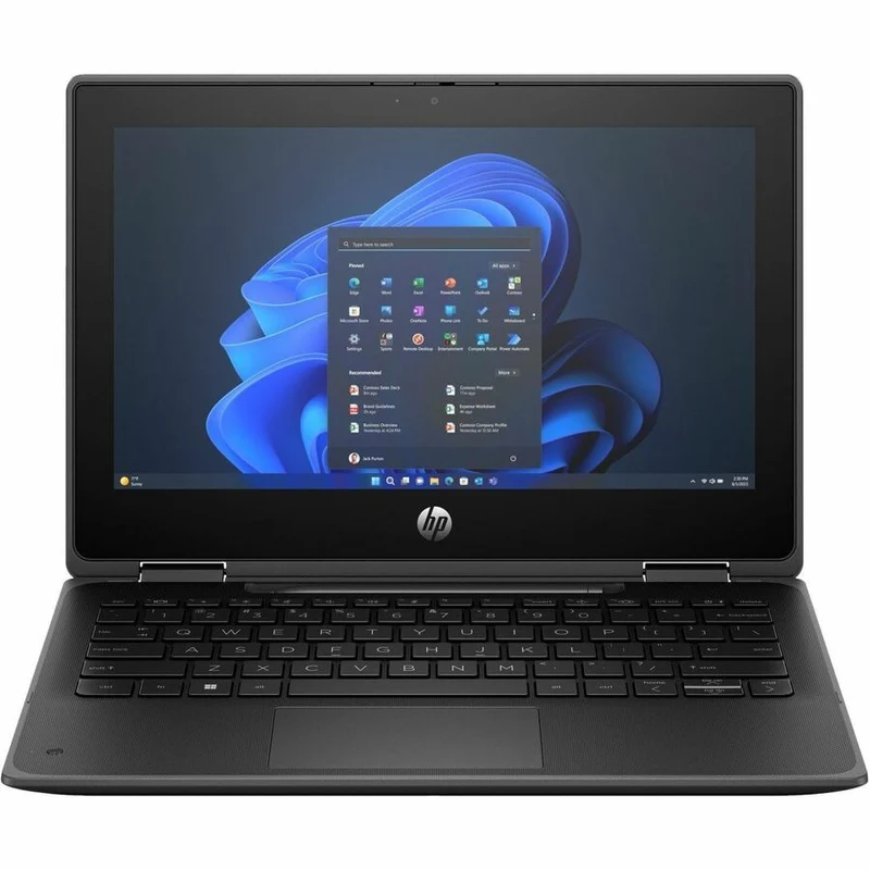 Ordinateur portable convertible 2 en 1 HP Fortis Flip G1i 11.6" (écran tactile) - HD - Intel N150 série N - 8 Go - 128 Go de mémoire flash - Clavier anglais - Noir de jais - Smart Buy B6LD2UT#ABA
