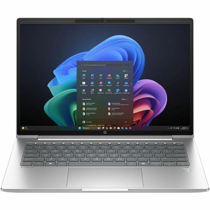 Ordinateur portable HP ProBook 4 G1q 14" Copilot+ - WUXGA - Qualcomm Snapdragon X X1-26-100 - 16 Go - SSD 512 Go - Clavier anglais/français - Argent Pike BG6J9UT#ABL