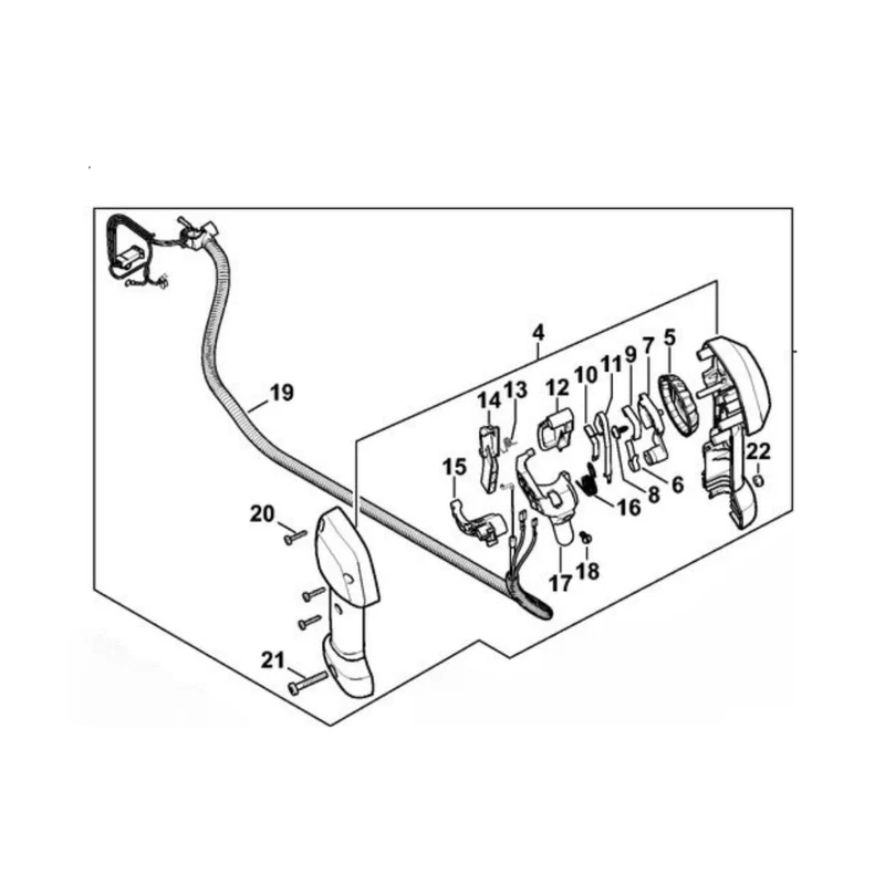 Control Handle for Stihl FS 94 Brushcutter