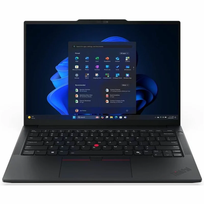 Ordinateur portable Lenovo ThinkPad E14 Gen 7 21T0000GUS 14" - WUXGA - 60 Hz - AMD Ryzen 7 250 - 16 Go - SSD 512 Go - Clavier anglais - Noir 21T0000GUS