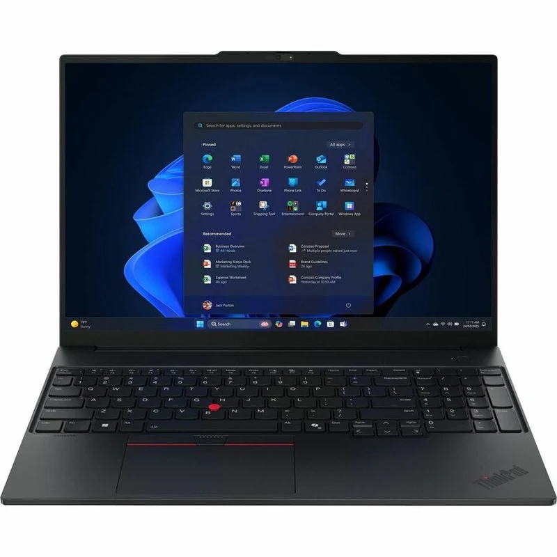 Ordinateur portable Lenovo ThinkPad E16 Gen 3 21ST0004US 16" - WUXGA - AMD Ryzen 7 250 - 16 Go - SSD 512 Go - Clavier anglais - Noir 21ST0004US