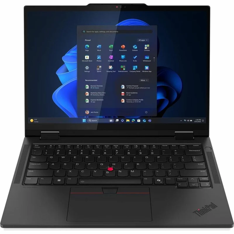 Ordinateur portable convertible 2 en 1 Lenovo ThinkPad T14s Gen 1 (21R30011US) avec écran tactile 14 pouces (WUXGA), processeur Intel Core Ultra 7 2e génération 255U, 16 Go, SSD 512 Go, clavier anglais, noir (21R30011US)