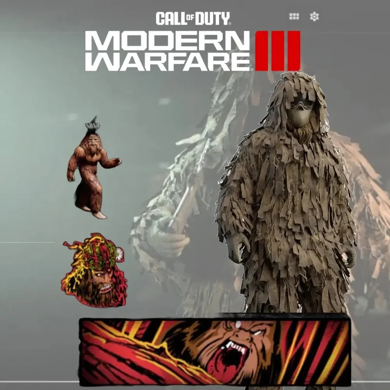 Call of Duty MW3 / MW2 Jack Link’s Full Set | Sasquatch Skin + + 2XP Tokens | GLOBAL