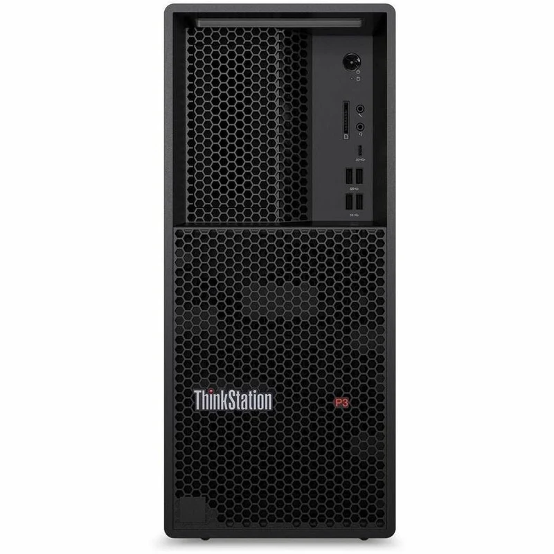 Station de travail Lenovo ThinkStation P3 Gen 2 30HT0053CA - 1 x Intel Core Ultra 7 2nd Gen 265 - Technologie vPro - 16 Go - SSD 512 Go - Tour - Noir 30HT0053CA