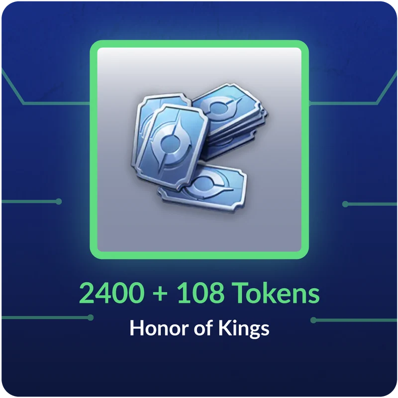 2400 + 108 Tokens - Honor of Kings