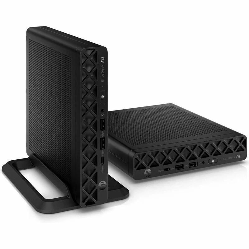 Ordinateur de bureau HP EliteDesk 8 G1a - AMD Ryzen AI 7 350 - 64 Go - SSD 1 To - Mini PC - Jack Black C3XG5UT#ABA