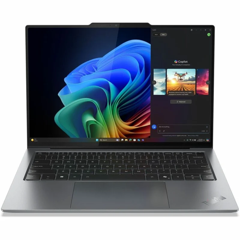 Ordinateur portable Lenovo ThinkPad X9-14 Gen 1 Aura Edition 21QA0001US, écran tactile 14 pouces Copilot+ - 2.8K - 120 Hz - Processeur Intel Core Ultra 5 226V - Plateforme Intel Evo - 16 Go - SSD 512 Go - Clavier anglais - Gris 21QA0001US