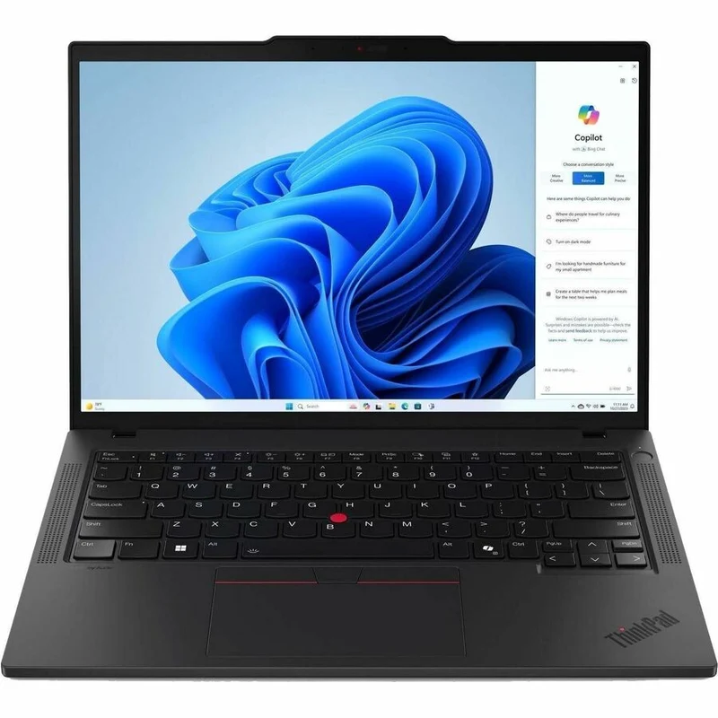 Ordinateur portable Lenovo ThinkPad T14 Gen 5 21ML008NCA 14" avec écran tactile - WUXGA - Intel Core Ultra 7 165U - Technologie vPro - 32 Go - SSD 512 Go - Clavier français - Noir 21ML008NCA
