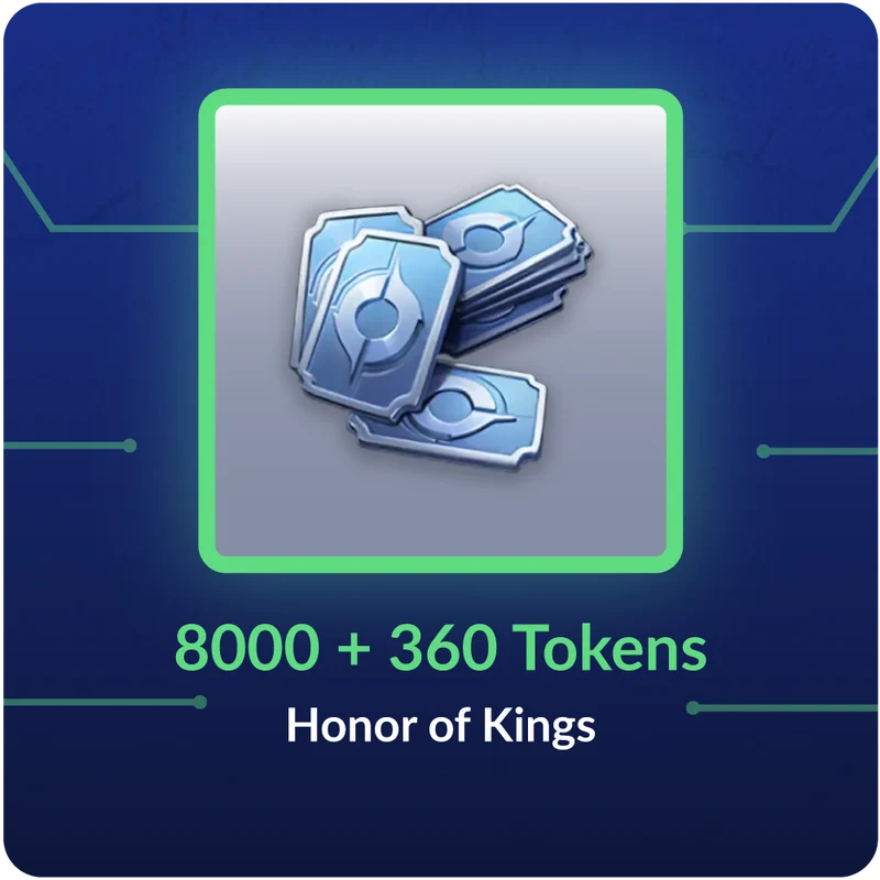 8000 + 360 Tokens - Honor of Kings