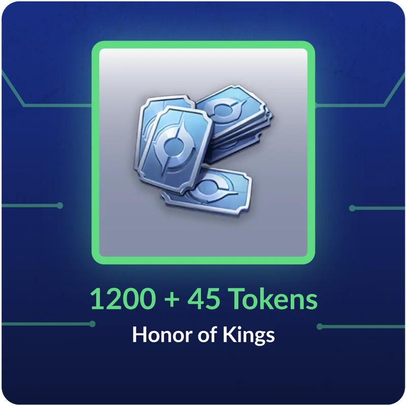 1200 + 45 Tokens - Honor of Kings