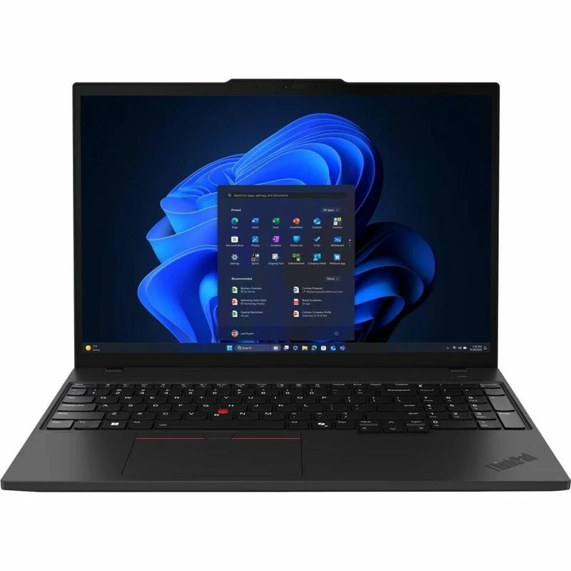 Ordinateur portable Lenovo ThinkPad T16 Gen 4 21QE005PCA 16 pouces avec écran tactile - WUXGA - Intel Core Ultra 7 255U - 32 Go - SSD 1 To - Clavier français canadien - Noir 21QE005PCA