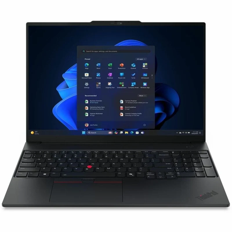 Ordinateur portable Lenovo ThinkPad E16 Gen 3 21TF0027CA 16 pouces - WUXGA - Intel Core 7 240H - 16 Go - SSD 512 Go - Clavier français canadien - Noir 21TF0027CA