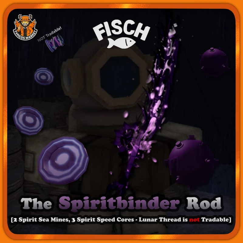 [FISCH] - Spiritbinder Rod Set - [2 Spirit Sea Mines,3 Spirit Speed Cores]