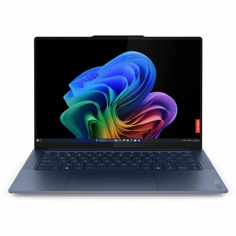 Ordinateur portable Lenovo Yoga Slim 7 14Q8X9 83ED0002CF 14.5" avec écran tactile Copilot+ - 3K - Qualcomm Snapdragon X Elite X1E-78-100 - 16 Go - SSD 512 Go - Clavier français et anglais - Bleu cosmique 83ED0002CF