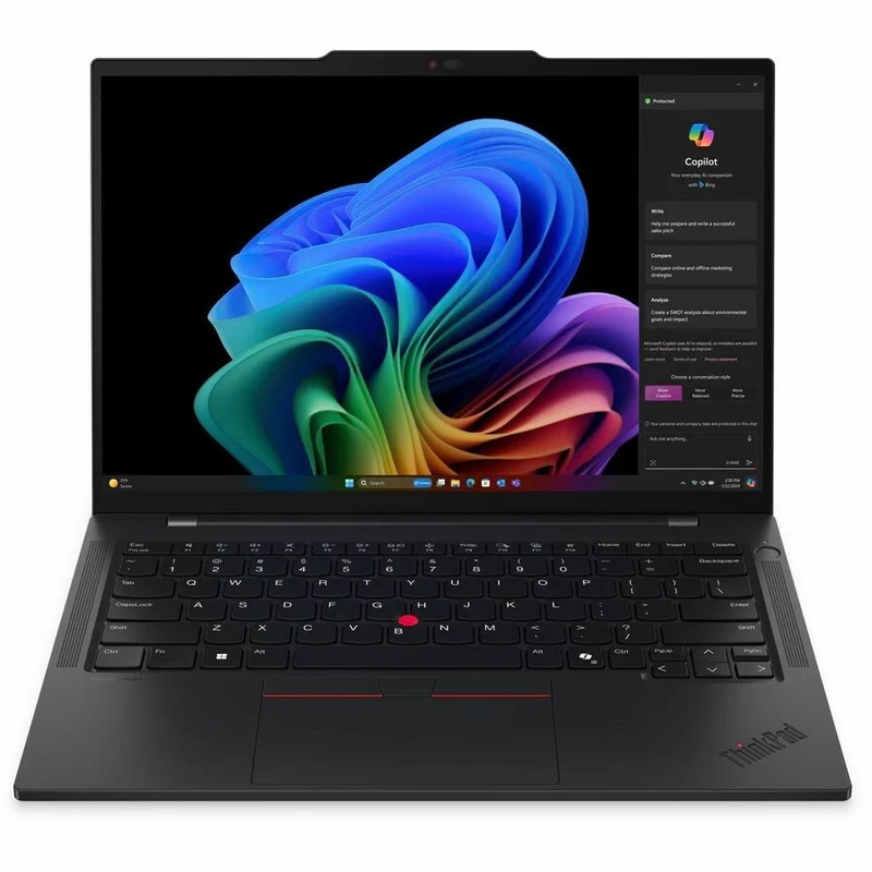 Ordinateur portable Lenovo ThinkPad T14s Gen 6 (21M1001XUS) avec écran tactile 14 pouces Copilot+ - WUXGA - AMD Ryzen AI 7 PRO 360 - 32 Go - SSD 1 To - Clavier anglais - Noir (21M1001XUS)