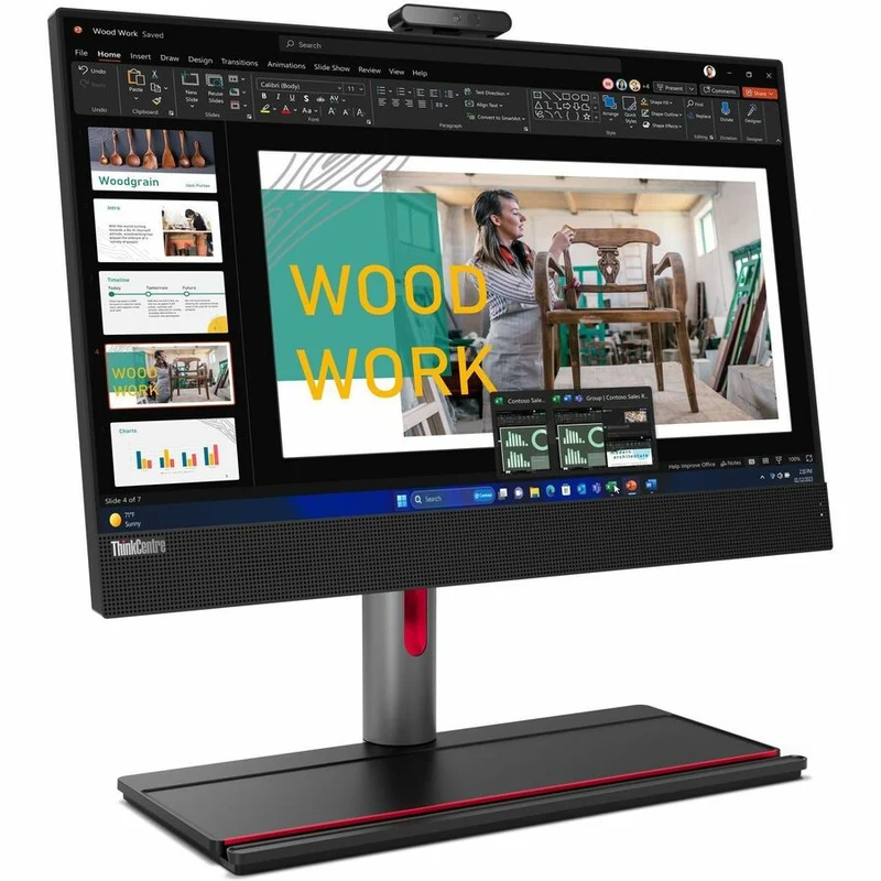 Ordinateur tout-en-un Lenovo ThinkCentre M90a Gen 5 12SH002DCA - Intel Core i5 14e génération i5-14500 - Technologie vPro - 32 Go - SSD 512 Go - Écran Full HD 23.8" - Noir 12SH002DCA