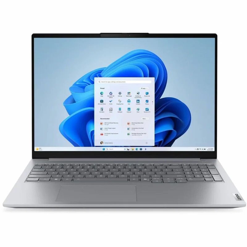Ordinateur portable Lenovo ThinkBook 16 G8 IRL 21SH0002CC 16 pouces avec écran tactile - WUXGA - Intel Core 7 2e génération 240H - 16 Go - SSD 512 Go - Clavier anglais (États-Unis) - Gris 21SH0002CC
