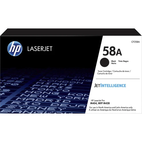 Cartouche de toner laser HP 58A (CF258A) d'origine à rendement standard - Noir - 1 de chaque CF258A