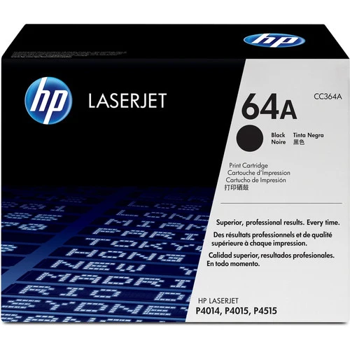 Cartouche de toner laser d'origine HP 64A (CC364A) - Paquet unique - Noir - 1 de chaque CC364A