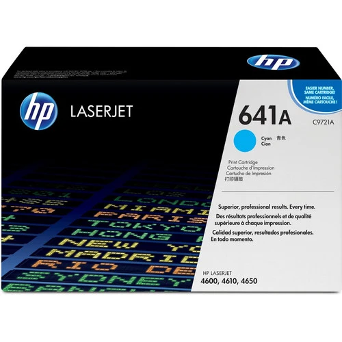 Cartouche de toner d'origine HP 641A (C9721A) - Paquet individuel C9721A