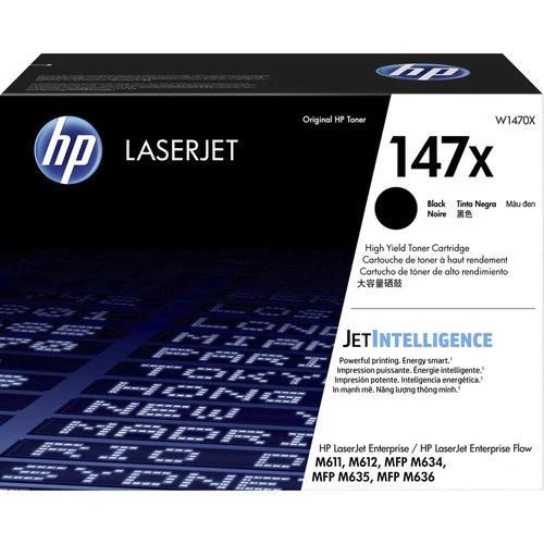 Cartouche de toner laser HP 147X d'origine à haut rendement - Noir - 1 unité W1470X
