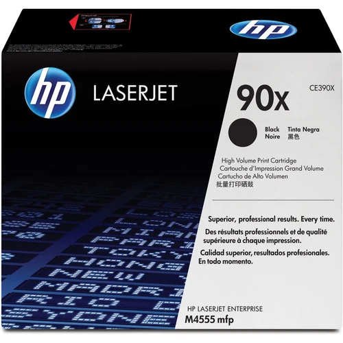 Cartouche de toner laser d'origine HP 90X (CE390X) - Paquet unique - Noir - 1 unité CE390X
