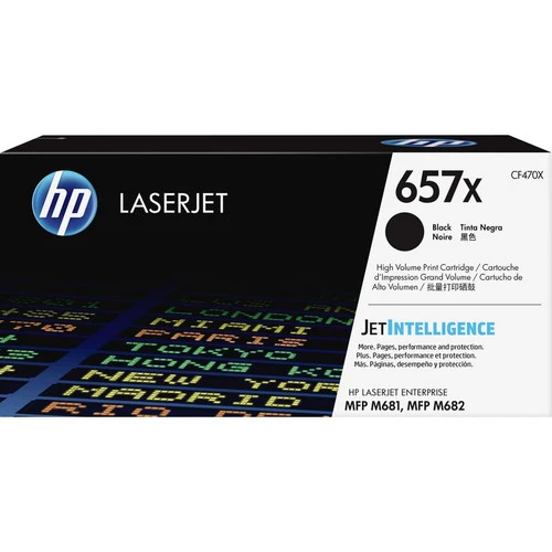 Cartouche de toner laser HP 657X (CF470X) d'origine à haut rendement - Noir - 1 pièce CF470X