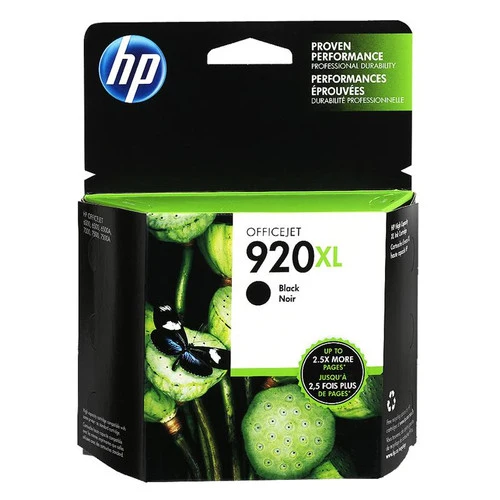 Cartouche d'encre jet d'encre HP 920XL d'origine - Noir - Pack CD975AN#140