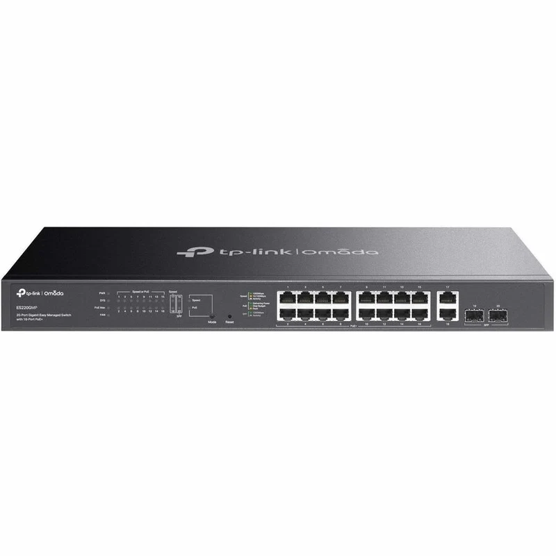 Commutateur Gigabit TP-Link Omada 20 ports facile à gérer avec PoE+ 16 ports ES220GMP