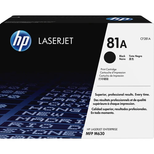 Cartouche de toner laser d'origine HP 81A (CF281A) - Paquet unique - Noir - 1 de chaque CF281A